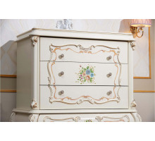 Комод с зеркалом в спальню Шанель (крем)