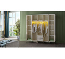 Пятистворчатый шкаф Gravita (Гравита) GRAV-33 слоновая кость