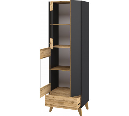 Шкаф комбинированный Сканди МН-036-10(графит)