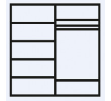 Четырехстворчатый шкаф для одежды Амели АМШ2/4 (дуб)