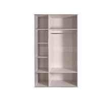 Трехстворчатый шкаф для одежды с зеркалом Богемия Фарфале (Bogemia Farfalle) БМШ1/3 (Fа)