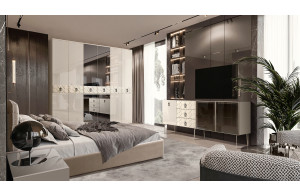 Пятистворчатый шкаф для одежды Богемия Фарфале (Bogemia Farfalle) БМШ2/5 (Fа)