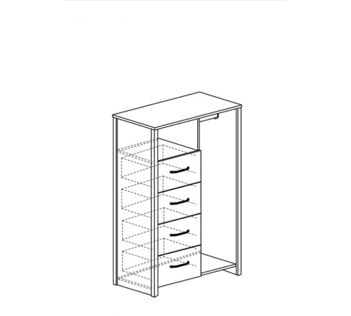 Комод для белья Гранж 985