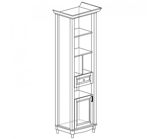 Открытый шкаф Прованс 403