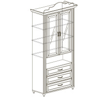Шкаф комбинированный Алиса 561