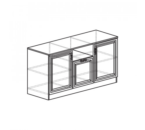 Тумба в гостиную Лира 45 темная